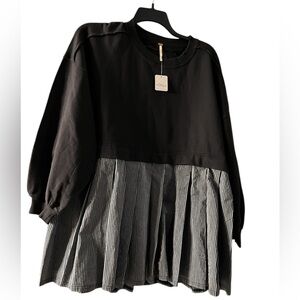 New FREE PEOPLE - ELEANOR STRIPED SWEATSHIRT Small.